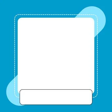 Minimal Square Frame Background Template  Simple Geometric Border Design Stock Illustration