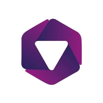 Minimal Square Modern Logo Shape Vector  Stock Illustration