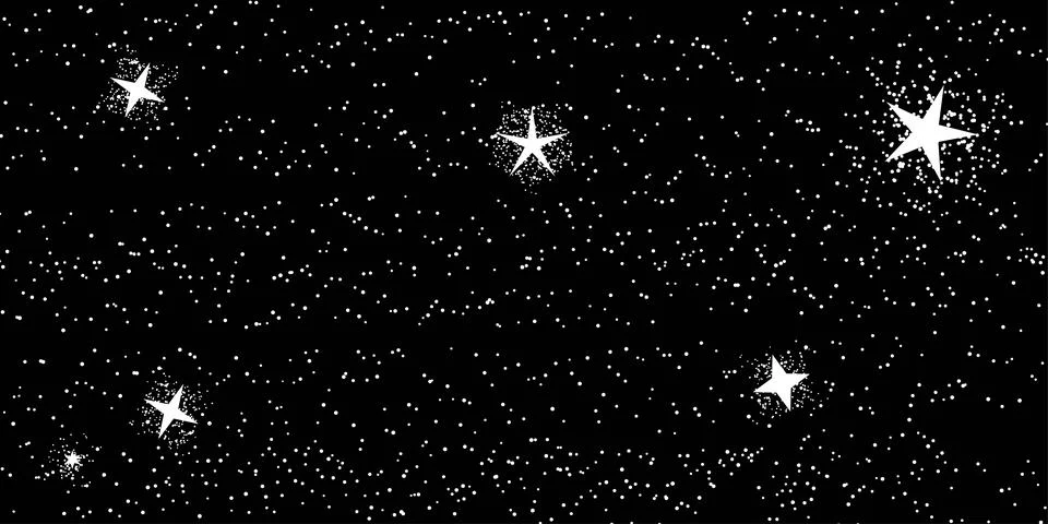 Minimal Starry Background Design Stock Illustration