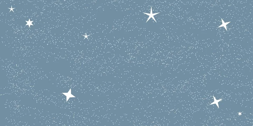Minimal Starry Background Design Stock Illustration