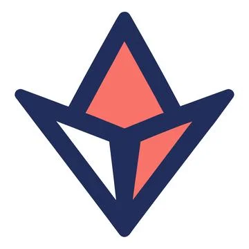 Minimal startup logo concept abstract geometric m Stock Illustration