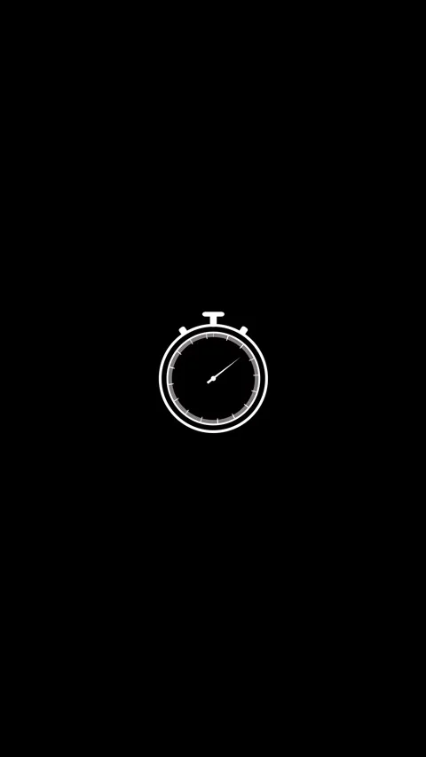 Minimal Stopwatch Timer Icon Animation Countdown Concept Stock Footage 315403139
