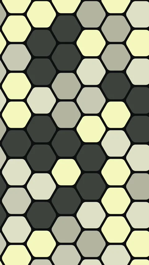 Minimal Structured Hexagon Animation Background Loop Stock Footage 330056910