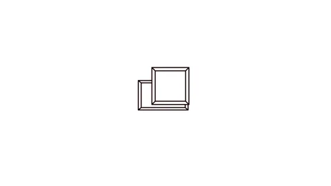 Minimal Studio Display Board Line Icon Animation Stock Footage 346743717