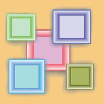 Minimal style frames Stock Illustration