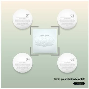 Minimal style infographic template Stock Illustration