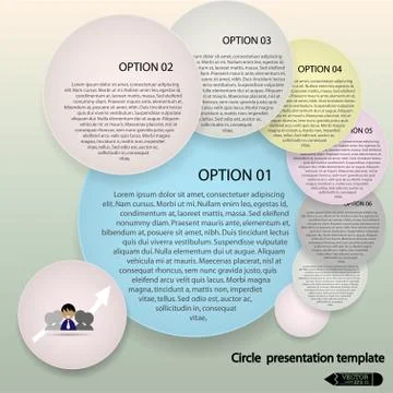 Minimal style infographic template. Stock Illustration