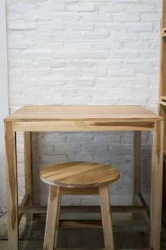 Minimal style interior of empty cafe Stock-Fotos