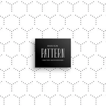 Minimal subtle hexagonal dots pattern background Stockillustratie