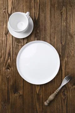 Minimal Table Setting Mockup Stock-Fotos