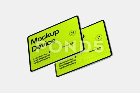 Minimal Tablet Mockup Device Template Modello PSD
