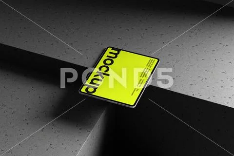 Minimal Tablet Mockup Presentation Angle Modello PSD