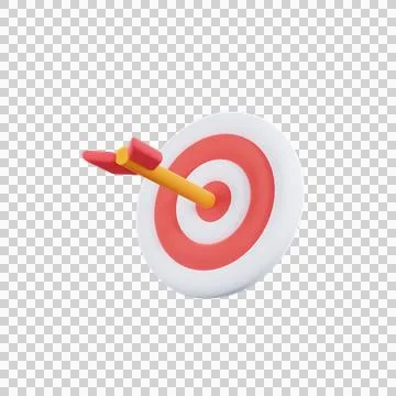 Minimal Target Arrow stylize Illustrazione stock