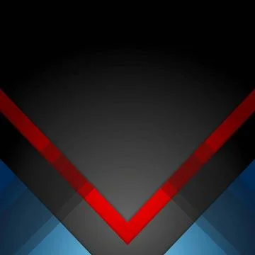 Minimal tech geometric red blue background Minimal tech geometric red blue... Stock Photos