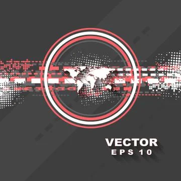 Minimal tech vector background Illustrazione stock