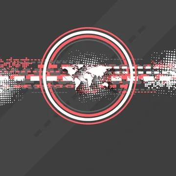 Minimal tech vector background Minimal tech abstract background. Vector de... 写真素材