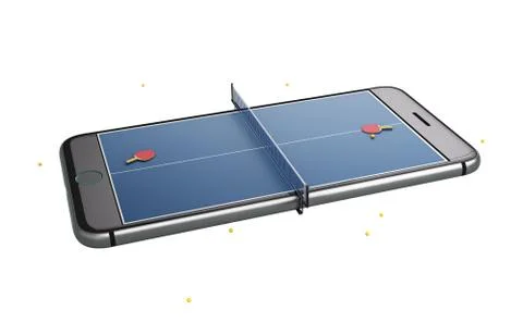 Minimal tennis table white background design image Stock Illustration