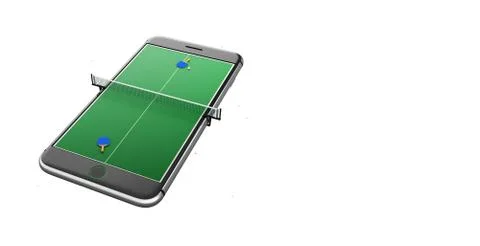 Minimal tennis table white background design image 스톡 일러스트