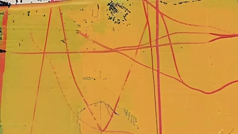 Minimal Textured Grunge Texture Layer Stock Footage 300328049