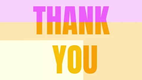 Minimal Thank You Loop Animation  Seamless Clean Style (1) Video stock 306657064