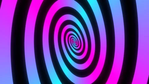 Minimal thin fluorescent spiral in infinite rotation. Stock Footage 143797973
