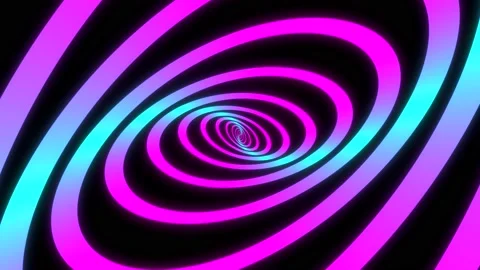 Minimal thin fluorescent spiral in infinite rotation. Stock Footage 149504529