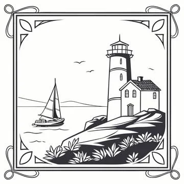 Minimal Thin Line Border Set with Rounded Corners Stock Illustration