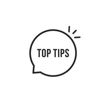 Minimal thin line top tips icon Stock Illustration