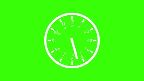 Minimal Timer Clock Animation Showing Remaining Time Visualization Video stock 337076688
