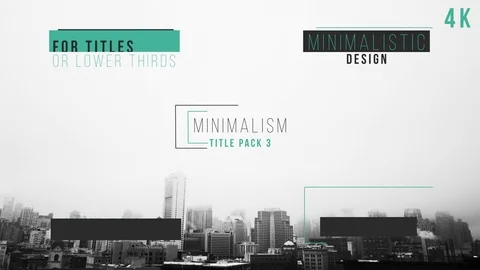 Minimal Title Pack 3 Stockmateriaal After Effects