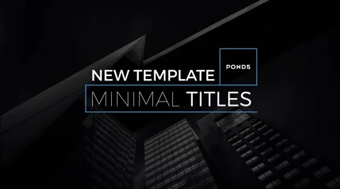 Minimal Titles Stock After Effects