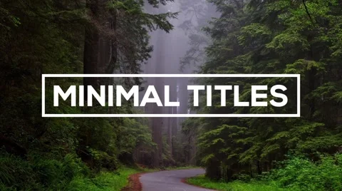 Minimal Titles - After Effects text animation template Stock After Effects