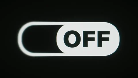 Minimal On Off Toggle Switch Loop Animation with Blur Texture and Haptic Feel Stock Footage 336607757