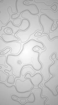 Minimal topographic contour lines on soft white background. Perfect for UI,.. Stock Illustration