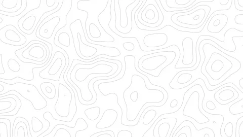 Minimal topography map lines pattern white modern abstract shape Stock Footage 320383184
