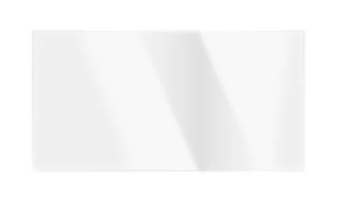 Minimal Transparent Glass Panel with Soft Shadow and Light Reflection Stock Illustration