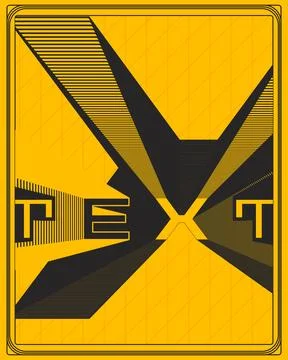 Minimal Typography Poster Circular Motion Design Modern Abstract Artwork Ilustração Stock