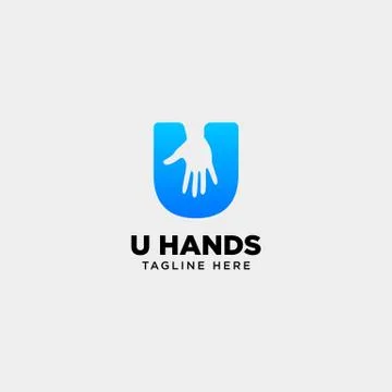 Minimal u letter, initial hand logo template vector illustration icon element Stock Illustration