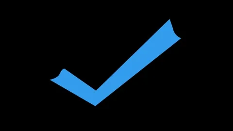 Minimal UI Checkmark Icon Animation for Mobile and Web Applications Stock Footage 337016463
