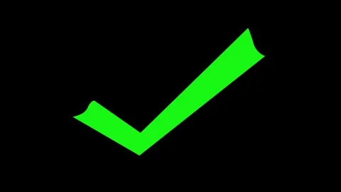 Minimal UI Checkmark Icon Animation for Mobile and Web Applications Stock Footage 337016465