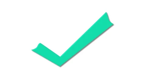 Minimal UI Checkmark Icon Animation for Mobile and Web Applications Stock Footage 337016473