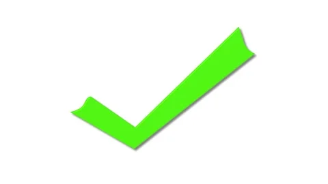 Minimal UI Checkmark Icon Animation for Mobile and Web Applications Stock Footage 337016476