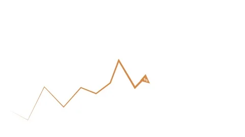 Minimal upward line growth progress and success concept animation Stock Footage 340383526