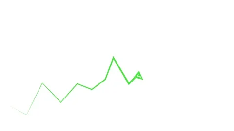 Minimal upward line growth progress and success concept animation Stock Footage 340384049