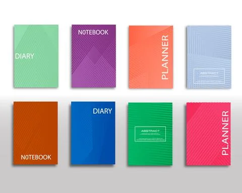 Minimal vector abstract cover notebook design. Planner and diary cover for pr 스톡 일러스트