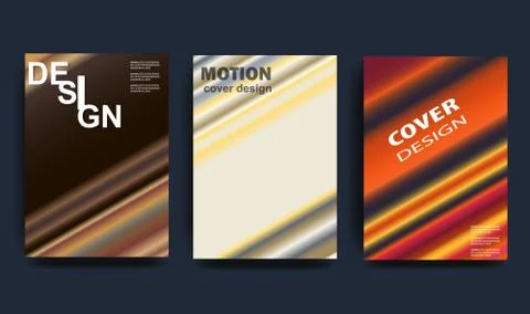 Minimal vector covers design. Cool gradients. Future geometric template. Stock Illustration