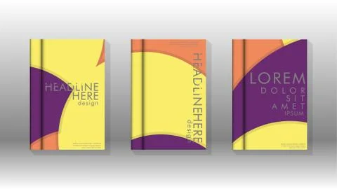Minimal vector covers design. Round shapes composition . Eps10 vector templat Stock Illustration