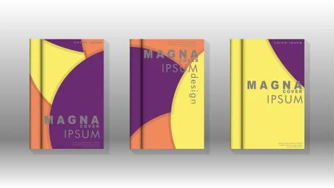 Minimal vector covers design. Round shapes composition . Eps10 vector templat Stock Illustration