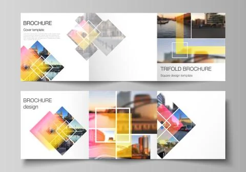 The minimal vector editable layout of square format covers design templates for Stock Illustration