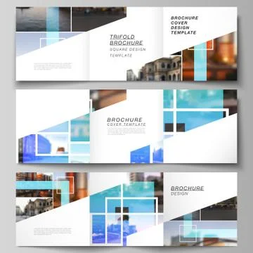 The minimal vector editable layout of square format covers design templates for Stock Illustration